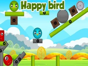 Happy bird game background