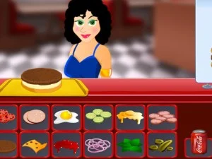 Happy Burger Shop game background