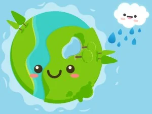 Happy Green Earth game background