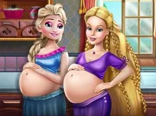 Happy Princesses Pregnant Bffs game background