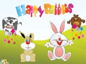 Happy Rabbits game background