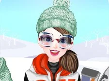 Happy Ski Dressup game background