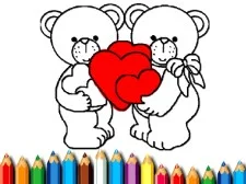 Happy Valentines Day Coloring game background