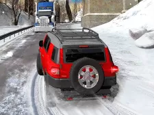 Heavy Jeep Winter Driving game background