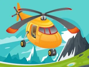 Helicopter Jigsaw game background