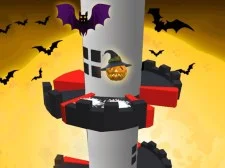 Helix Jump Halloween game background