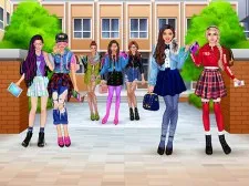High School BFFs Girls Team game background