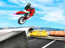 Highway Traffic Bike Stunts game background
