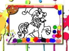 Horse Coloring Book game background