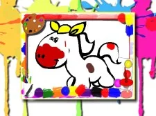 Horse Coloring Book game background