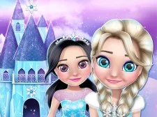 Ice Princess Doll House game background