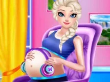 Princesa de hielo Embarazada Cuidando