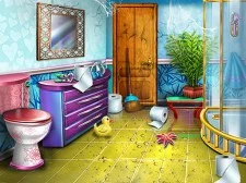 Ice Queen Bathroom Deco game background