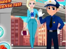 Ice Queen Driver License Test game background