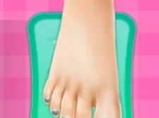 Ice Queen Glamorous Pedicure game background