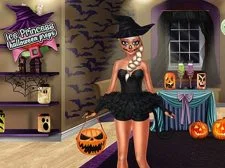 Ice Queen Halloween Party game background