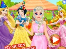 Ice Queen Surprise Birthday Party game background