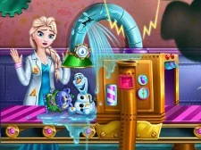 Ice Queen Toys Factory game background