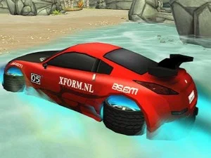 Otroligt vatten surfing: Car Racing Game 3d