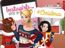 Instagirls Christmas Dress Up game background