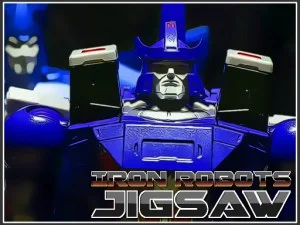 Robot besi Jigsaw. game background
