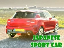 Japanese Sport Car Puzzle game background