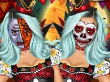 Jenner Halloween Face Art game background