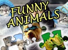Jigsaw Puzzle Funny Animals game background