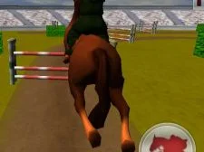 Jumping Horse 3D game background