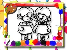 Kids Coloring Time game background