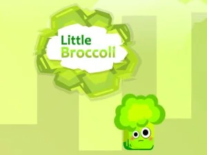 Crianças pequenos brócolis.