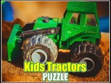 子供たちのトラクターパズル