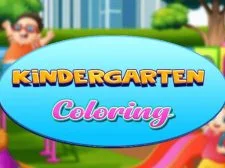Kindergarten Coloring game background