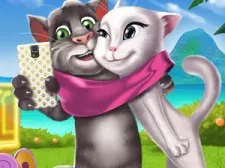 Kittens Selfie Time game background