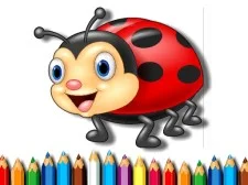 Ladybug Coloring Book game background