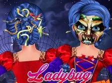 Ladybug Halloween Hairstyles game background