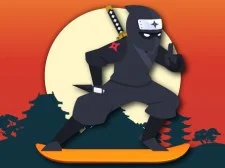 Lava And Ninja Skateboard game background