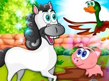 Lärande Farm Djur: Utbildningsspel för barn