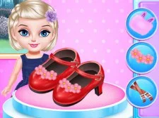 Diseño de zapatos de moda de princesita
