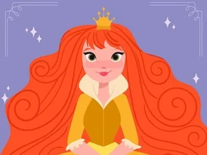 Lille prinsesse puslespil game background
