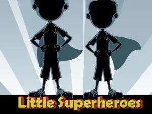 Маленькие супергерои: три в ряд game background