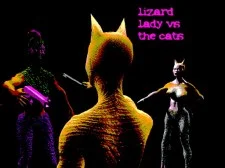 Lizard Lady vs The Cats game background