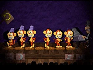 Logical Theatre Six Monkeys game background