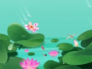 Lotus Flowers Slide game background