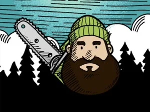Lumberjack Coloring game background