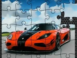 Luxury Swedish Cars Jigsaw game background
