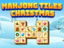 Mahjong Tiles Christmas game background