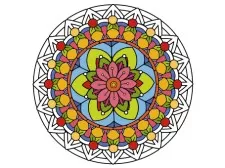 Mandala Coloring Book game background