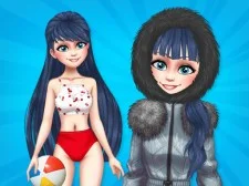 Marinet Winter Vacation Hot and Cold game background