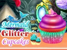 Mermaid Glitter Cupcakes game background